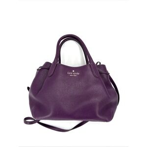 KATE SPADE Stevie Berkshire Road Leather Hobo Bag Purple $398